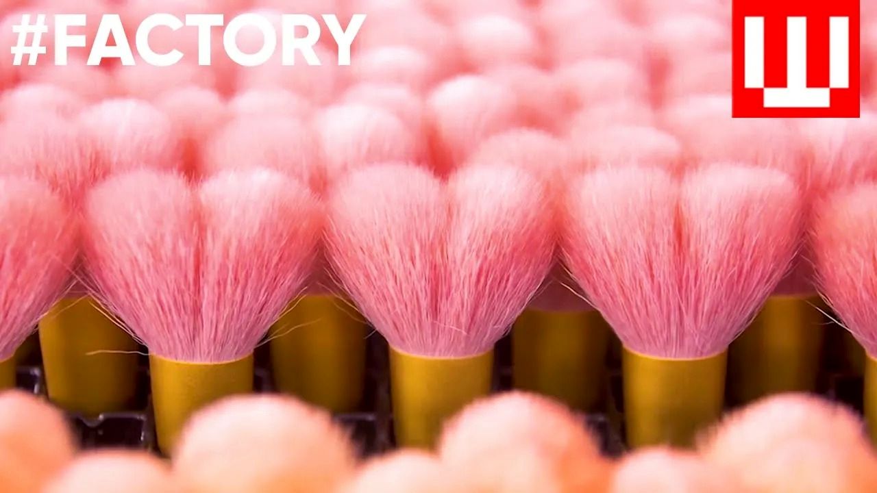 (ویدئو) براش های آرایشی مشهور ژاپنی در این فرایند دیدنی ساخته می شود