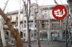 عکس| سفر زمان؛ تصویری کمتردیده شده از «گراندهتل قزوین» در دوران ناصرالدین شاه