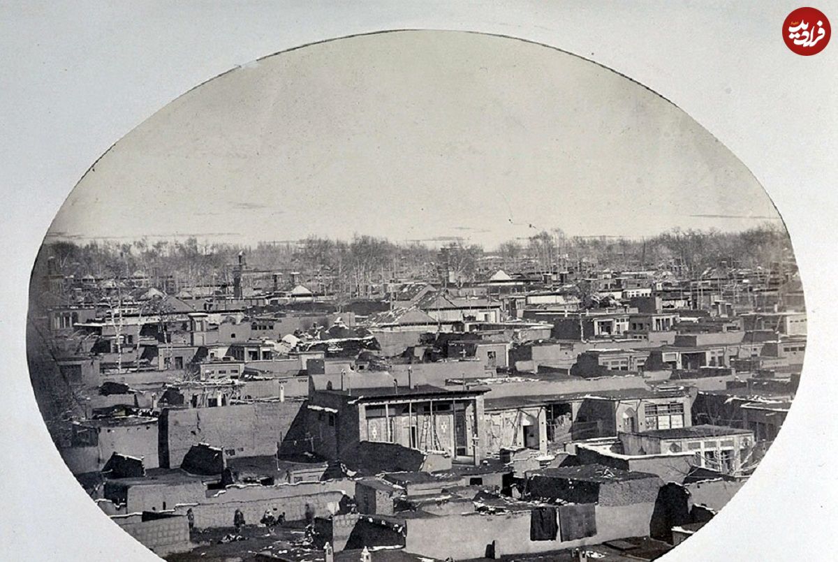 عکس؛ سفر در زمان؛ عکس هوایی از تهران در سال ۱۳۰۱ خورشیدی؛ دوران سلطنت احمدشاه