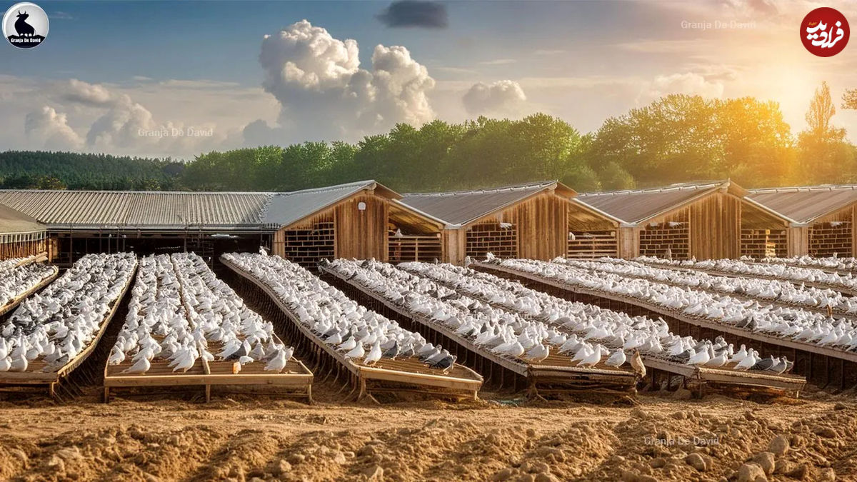 (ویدئو) راز پرورش میلیونی کبوتر در مزارع چین برای گوشت و تخم مرغ از نمای نزدیک