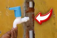 (ویدئو) لوله کش خبر نکنید، خودتان به همین سادگی شیرآب را به لوله توکار وصل کنید