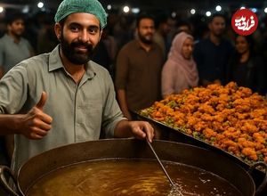 ببینید| غذای خیابانی در پاکستان؛ مرغ سوخاری و چپلی کباب در لاهور 