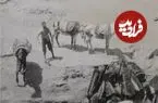 عکس| سفر زمان؛ مردان ایرانی در کنار رودخانه در حال شستن قالی؛ 118 سال قبل