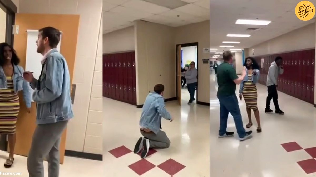 (ویدئو) حمله دختر دانش آموز به معلم خود با اسپری فلفل!