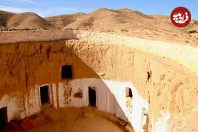 تصاویر| یک روستای عجیب و غریب در تونس: خانه‌ها زیرِ زمین صحرا درست شده اند؛ با سابقه حضور در جنگ ستارگان