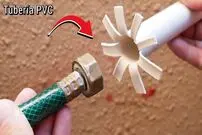 (ویدئو) یک ترفند جالب برای اتصال شلنگ به لوله پی وی سی آب