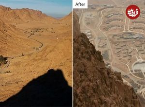 عکس؛ ساخت قطب گردشگری در یکی از مقدس ترین اماکن دنیا