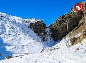 تصاویر؛ آبشار یخ‌زده سردابه در اردبیل