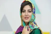 قابی جدید از بازیگر زن چشم رنگی تلویزیون