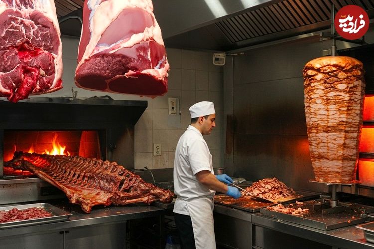ببینید؛ غذای خیابانی در ترکیه؛ تهیه دونر کباب مشهور در استانبول