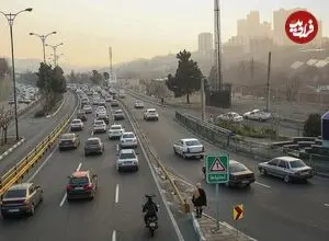 عکس| سفر به گذشته؛ ترافیک سنگین در اتوبان تهران کرج؛ سال 56