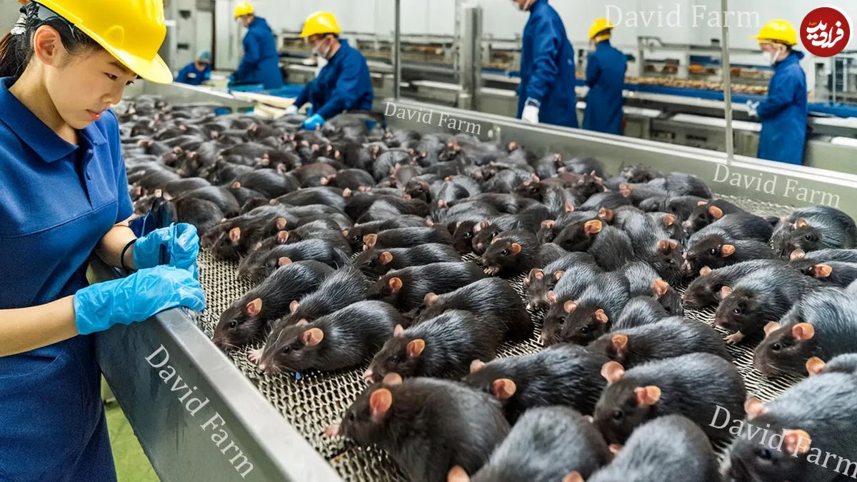 (ویدئو) مزرعه پرورش و فرآوری هزاران موش بامبو در چین 