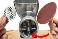ببینید؛ روشی ساده و سریع برای تیز کردن تیغه چرخ گوشت 