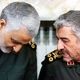عکس؛ سفر به تاریخ؛ بوسۀ «سردار سلیمانی» بر پیشانی «سردار عزیز جعفری»؛ سال 1392