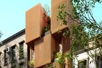 تصاویر؛ معماری متفاوت نمای آپارتمان یوسف آباد