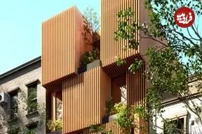 تصاویر؛ معماری متفاوت نمای آپارتمان یوسف آباد