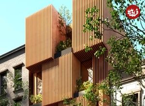 تصاویر؛ معماری متفاوت نمای آپارتمان یوسف آباد