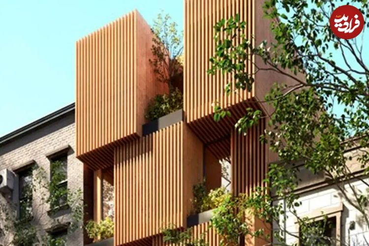 تصاویر؛ معماری متفاوت نمای آپارتمان یوسف آباد