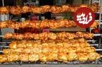 ببینید| غذای خیابانی در تایلند؛ کباب 300 مرغ کامل روی آتش در بانکوک