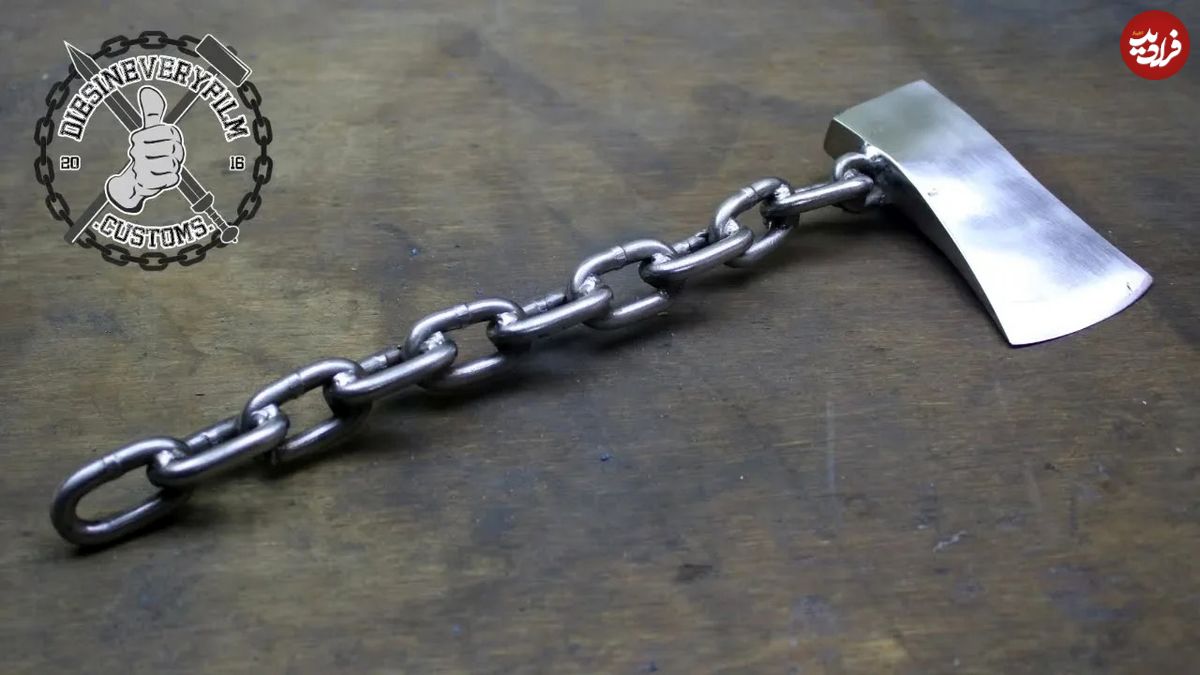 (ویدئو) تبدیل تبر و زنجیر به یک سلاح وایکینگی توسط استاد مشهور انگلیسی