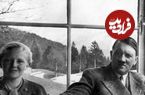 عکس| سفر در زمان؛ «هیتلر» و معشوقه اش در حال بازی با دو سگ خانگی؛ سال 1320