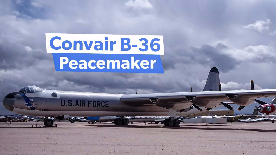 (عکس) بمب افکن B-36 Peacemaker؛ داستان بزرگ ترین هواپیمای نیروی هوایی آمریکا