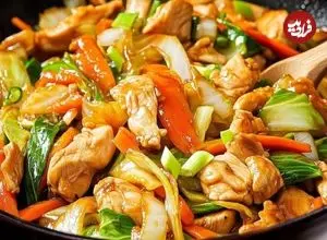 ببینید| طرز تهیه یک غذای ساده با 2 سینه مرغ
