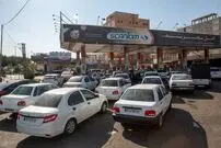 (ویدئو) صف عجبب پمپ بنزین در شمال اتوبان یادگار
