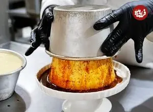 ببینید| غذای خیابانی در ژاپن؛ مراحل دیدنی پخت کیک کاراملی در توکیو