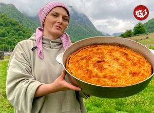 ببییند| غذای روستایی در آذربایجان؛ پخت پای با گوشت بره و سیب زمینی در طبیعت