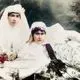 عکس| سفر به ایران قدیم؛ «عروس چهارده ساله» با دستۀ گل در آتلیه؛ 120 سال قبل