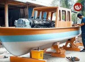 ببینید| فرآیند دیدنی ساخت یک قایق چوبی تندرو به روش تایوانی ها