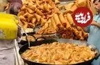ببینید| غذای خیابانی در پاکستان؛ مهارت آشپز خیابانی در پخت سمبوسه در کراچی