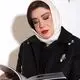 تصاویر؛ استایل مجلل و کلاسیک «نسیم ادبی»؛ درخشش مرواریدها بر پالتوی فوتر مشکی