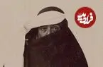 عکس| سفر زمان؛ عکس آتلیه‌ای دو زن ایرانی با چادر رو روبنده؛ 140 سال قبل