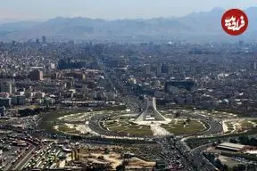 عکس| سفر زمان؛ تصویر رنگی‌شده از منظرۀ شهر تهران در دوران ناصرالدین شاه قاجار