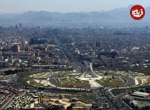عکس| سفر زمان؛ تصویر رنگی‌شده از منظرۀ شهر تهران در دوران ناصرالدین شاه قاجار