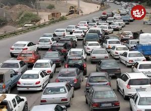 آخرین وضعیت جاده‌ها؛ ترافیک نیمه سنگین در محور چالوس