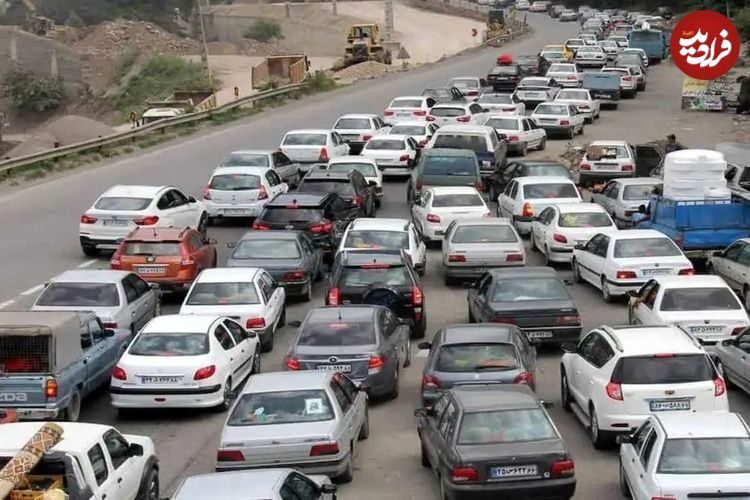آخرین وضعیت جاده‌ها؛ ترافیک نیمه سنگین در محور چالوس
