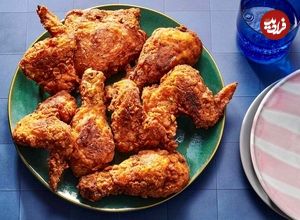 آموزش مرغ سوخاری رستورانی در خانه به همراه چند راز مهم برای خوشمزه‌تر شدن آن