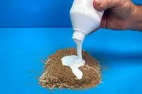 (ویدئو) اگر روی خاک اره چسب بریزید، چه اتفاقی می افتد؟
