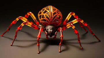 ( عکس) پیوند عجیب عنکبوت و کرم ابریشم در چین