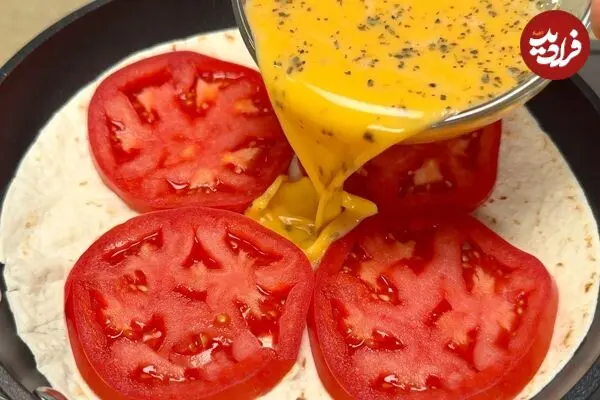 ببینید| طرز تهیه یک غذای ساده با نان لواش و 4 عدد تخم مرغ
