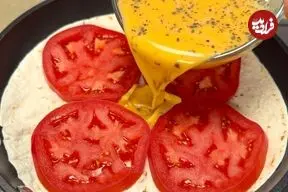 ببینید| طرز تهیه یک غذای ساده با نان لواش و 4 عدد تخم مرغ