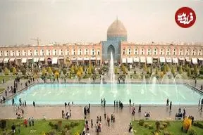 عکس| سفر به ایران قدیم؛ میدان نقش جهان اصفهان در دوران ناصرالدین شاه