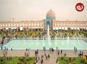 عکس| سفر به ایران قدیم؛ میدان نقش جهان اصفهان در دوران ناصرالدین شاه