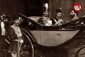 عکس| سفر زمان؛ مردانی که کارشان دویدن دنبال کالسکۀ ناصرالدین شاه بود
