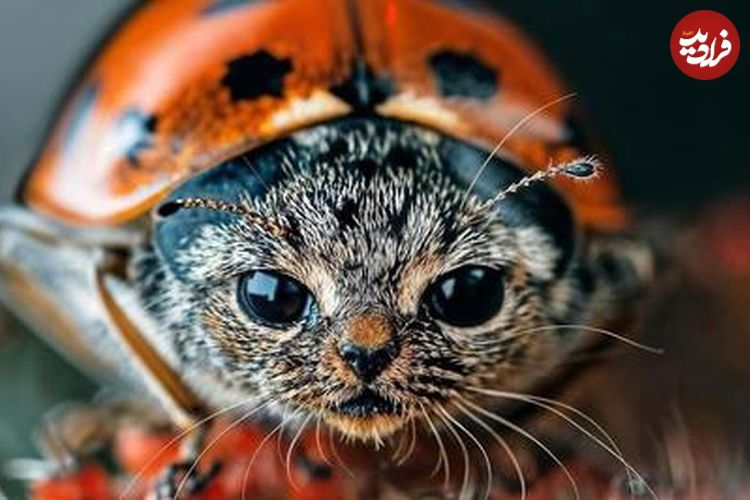 (تصاویر) دنیای گربه ای: اگر حیوانات و حشرات چهره گربه داشتند!