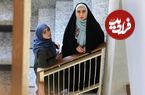 عکس| سفر در زمان؛ «مرضیه توفیقی مقدم» در اتاق گریم سریال بچه مهندس 4؛ سال 1400