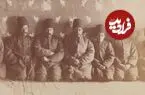 عکس| سفر زمان؛ درباریان ناصرالدین شاه در فصل زمستان در کنار شومینه؛ 135 سال قبل
